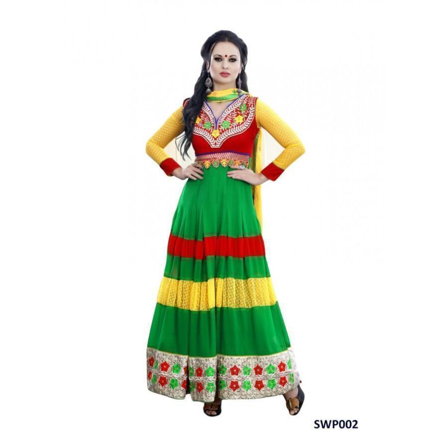 Awesome DESIGNER ETHNIC ANARKALI SALWAR SUIT SWARPARI - Ethnicyug