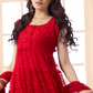 Beautiful Latest Hot Red Anarkali Suit - Ethnicyug