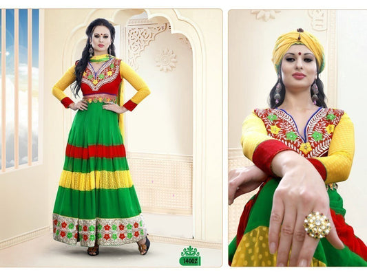 Awesome DESIGNER ETHNIC ANARKALI SALWAR SUIT SWARPARI - Ethnicyug