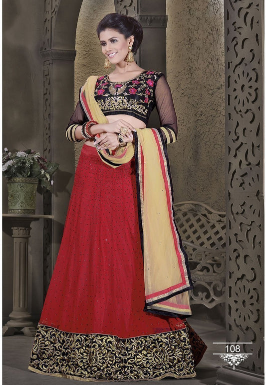 Alluring Red Color Wedding Wear Designer Lehenga Choli - Ethnicyug