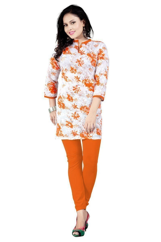 Attractive Orange Cotton Kurti EBSFK112606B - Ethnicyug